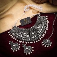 Oxidised Ethnic Choker Set