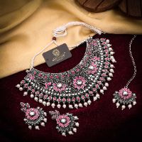 Oxidised Ethnic Choker Set