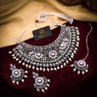 Oxidised Ethnic Choker Set