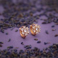 Fancy Gold Diamond Bali Earring