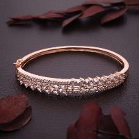 American Diamond Rose Gold White Bracelet