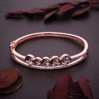 American Diamond Rose Gold White Bracelet