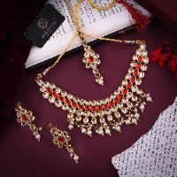 Amazing Pearl with Kundan Antique Gold Choker Set