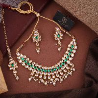 Amazing Pearl with Kundan Antique Gold Choker Set