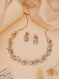 Luxurious choker accessory ensemble with shimmering gemstones
