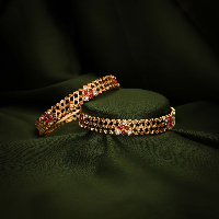 Golden Gleaming Brass Bangles: A Touch of Luxury