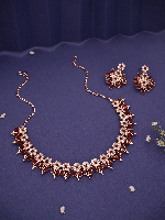 Delicate Stylish Rose gold Necklace set