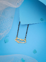 Luxurious Love: Gold-Plated AD Diamond & Heart Tanmaniya