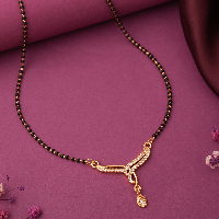 Stunning Gold Polished Mangalsutra Tanmnaniya for Women