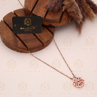 Trendy Rose Gold Polish Magnetic Heart Shape Necklace Chain for Women and Girls