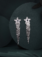 2 Year Warranty Floral Dreams: Discover Long Flower Design Earrings That Radiate Charm and Grace in Western Wear