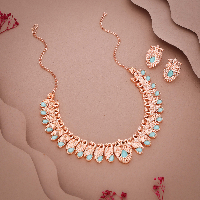 Find Your Inner Radiance - The Peacock Jewelry Set with Blue Stones