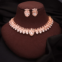 Indulge in Opulence - The Peacock Jewelry Set with White Stones