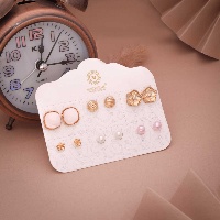 Stud Earrings Set - Gold Tone - Mix and Match - Endless Style Possibilities