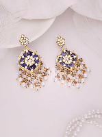Designer Kundan Pearl Earrings | Perfect for Weddings & Celebrations Designer Kundan Pearl Earrings | Perfect for Weddings & Celebrations