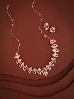 Statement Black & White Crystal Necklace Set – Premium Rose Gold Jewelry for Women Statement Black & White Crystal Necklace Set – Premium Rose Gold Jewelry for Women