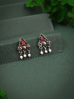 Rustic Oxidized Earrings in Leaf Design – Indian Fusion Jewelry Rustic Oxidized Earrings in Leaf Design – Indian Fusion Jewelry