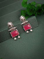 Petite Oxidised Leaf Drops – Classic Silver Earrings for Women Petite Oxidised Leaf Drops – Classic Silver Earrings for Women