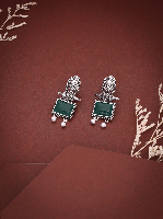 Everyday Oxidised Earrings – Leaf Pattern Simplicity Everyday Oxidised Earrings – Leaf Pattern Simplicity