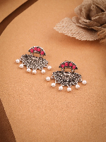 Silver Tone Leaf Earrings – Boho Gypsy Oxidized Style Silver Tone Leaf Earrings – Boho Gypsy Oxidized Style