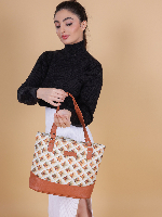 Minimalist Luxe Handbag in Structured Vegan Leather with Hidden Magnetic Closure and Satin Dust Bag