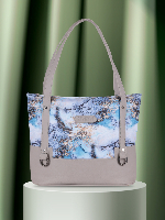 Luxury Handbag with Soft Napa Leather Finish, Hand-Painted Edges, and Customizable Monogram Tag