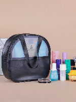 Parisal Black Oval Washbag – Premium Travel Toiletry & Makeup Organizer Parisal Black Oval Washbag – Premium Travel Toiletry & Makeup Organizer