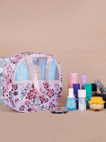 Pink Floral Travel Handbag for Girls – PARISAL Stylish Lightweight Bag