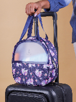 PARISAL Dark Blue Unicorn Print Handbag for Girls – Cute & Durable Carry Bag