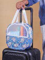 PARISAL Blue Unicorn Pattern Handbag for Girls – Fun & Spacious Carry Bag