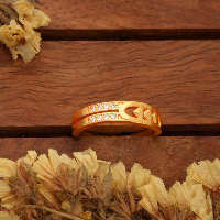 Trendy Gold Plated Adjustable Finger Ring with Floral Detailing and Diamond Sparkle