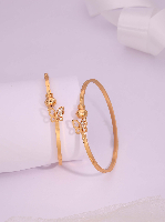 Gold-Plated Bangle with Crystal Butterfly Motif Gold-Plated Bangle with Crystal Butterfly Motif