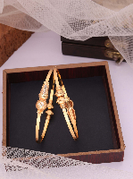 Elegant Gold-Plated Designer Kada Bangles Elegant Gold-Plated Designer Kada Bangles