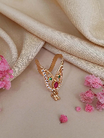 Gold Plated Traditional Indian Ring with Multi-Colored Gemstones