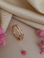 Elegant Adjustable Gold Plated Ring – Daily Wear Jewelry for Women & Girls Elegant Adjustable Gold Plated Ring – Daily Wear Jewelry for Women & Girls