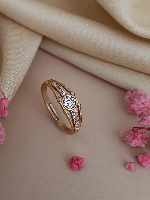 Chic Adjustable Gold Plated Ring for Women & Girls – Trendy Jewelry Accessory Chic Adjustable Gold Plated Ring for Women & Girls – Trendy Jewelry Accessory