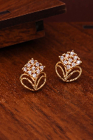 Minimal Luxury Circular Gold Stud Earrings Minimal Luxury Circular Gold Stud Earrings