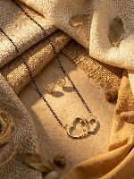 Traditional Floral CZ Mangalsutra Set for Daily & Festive Wear