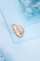 Elegant Adjustable Ring for Girls – Modern Open Ring with Premium Look Perfect for Daily Wear