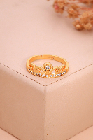 Modern Adjustable Ring for Girls – Elegant Open Size Ring with Minimal Design Perfect for Casual