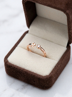 Designer Rose Gold A Letter Ring Designer Rose Gold A Letter Ring