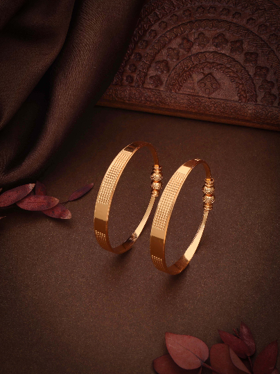 Gold-Plated Kada Bangle